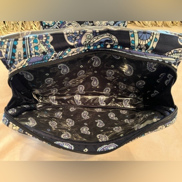 VERA BRADLEY Deep Night Paisley Iconic Grand Hanging Organizer Travel Cosmetic - Picture 9 of 15